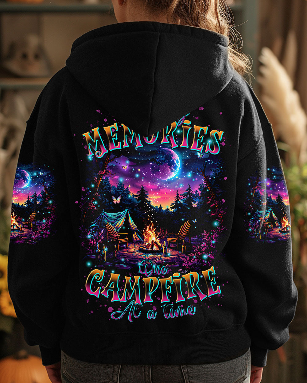 BLISSCORNERS MAKING MEMORIES ONE CAMPFIRE AT A TIME ALL OVER PRINT