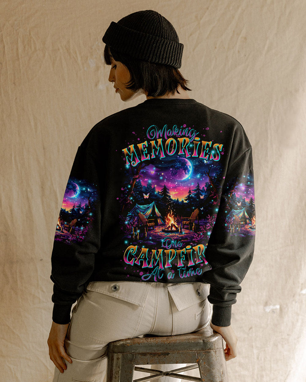 BLISSCORNERS MAKING MEMORIES ONE CAMPFIRE AT A TIME ALL OVER PRINT