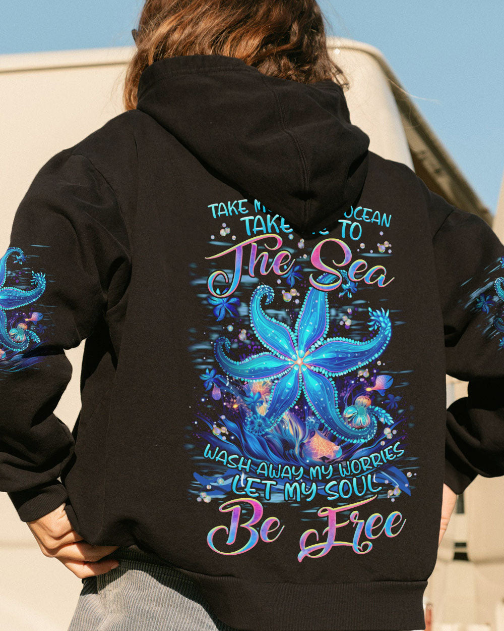 BLISSCORNERS TAKE ME TO THE OCEAN STARFISH ALL OVER PRINT