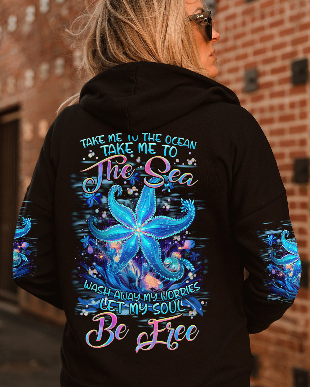BLISSCORNERS TAKE ME TO THE OCEAN STARFISH ALL OVER PRINT