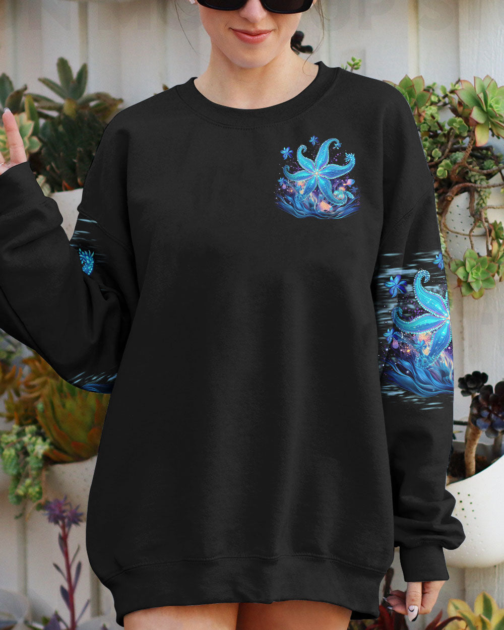 BLISSCORNERS TAKE ME TO THE OCEAN STARFISH ALL OVER PRINT
