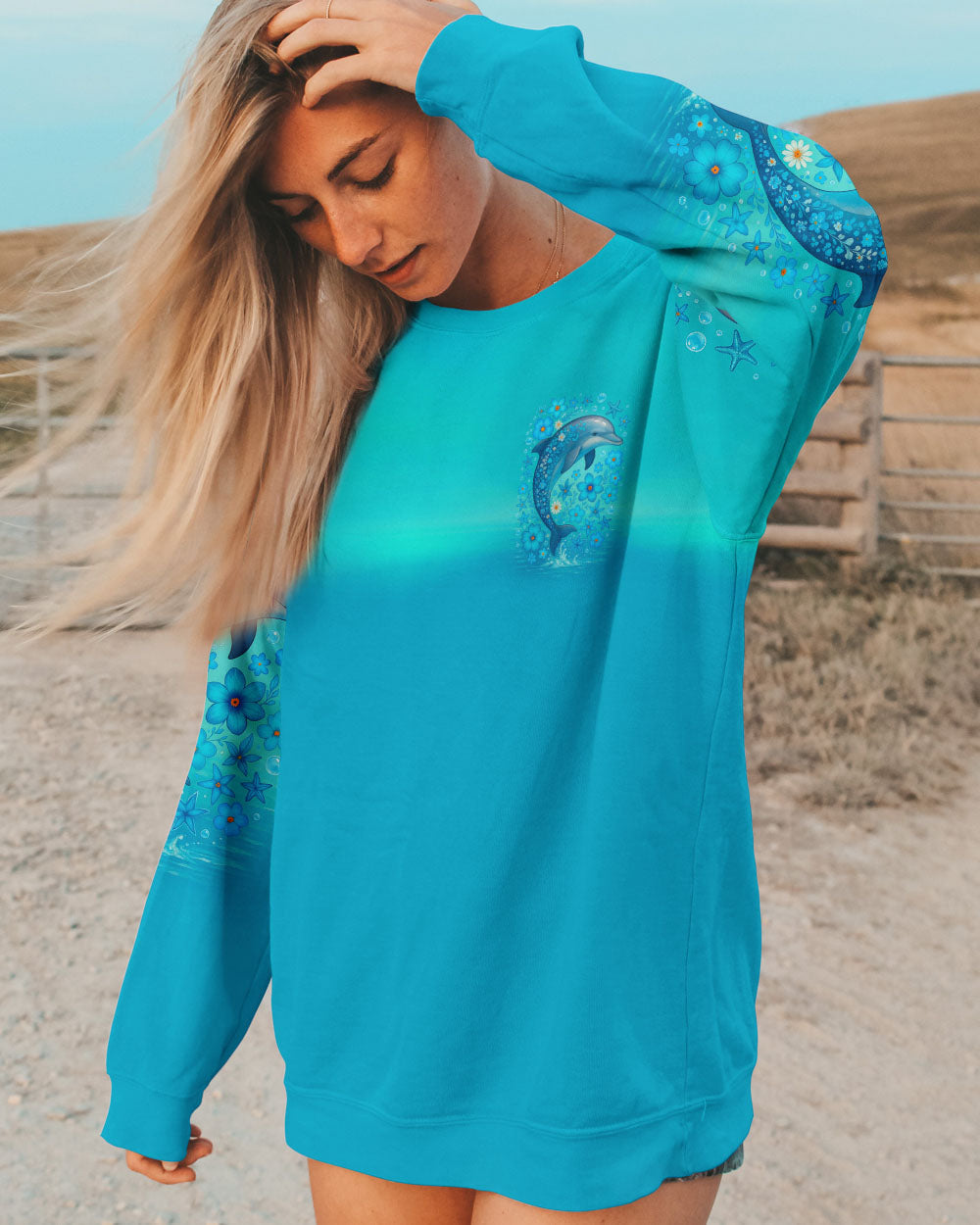 BLISSCORNERS SALTY SOUL DOLPHIN ALL OVER PRINT