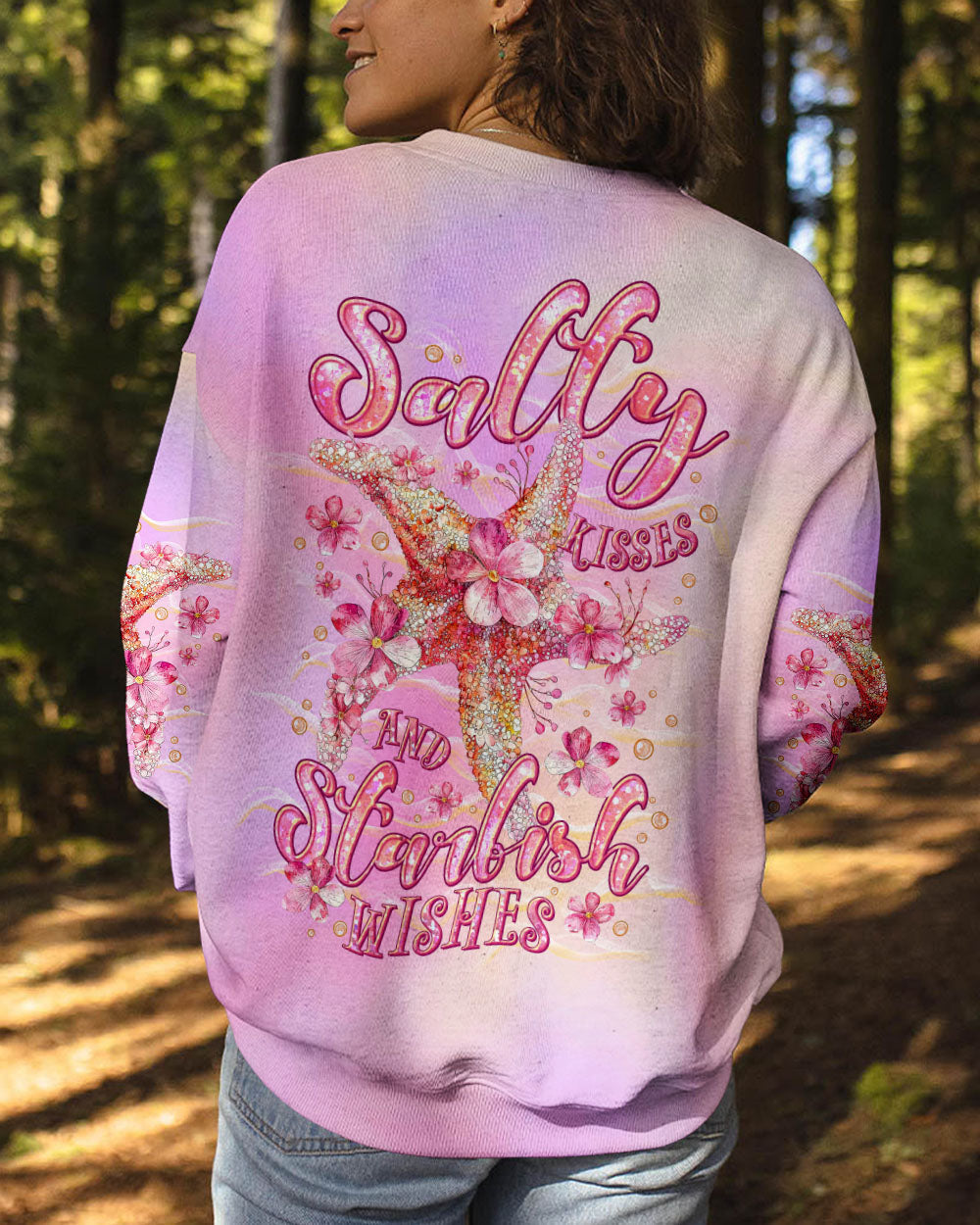 BLISSCORNERS SALTY KISSES AND STARFISH WISHES ALL OVER PRINT