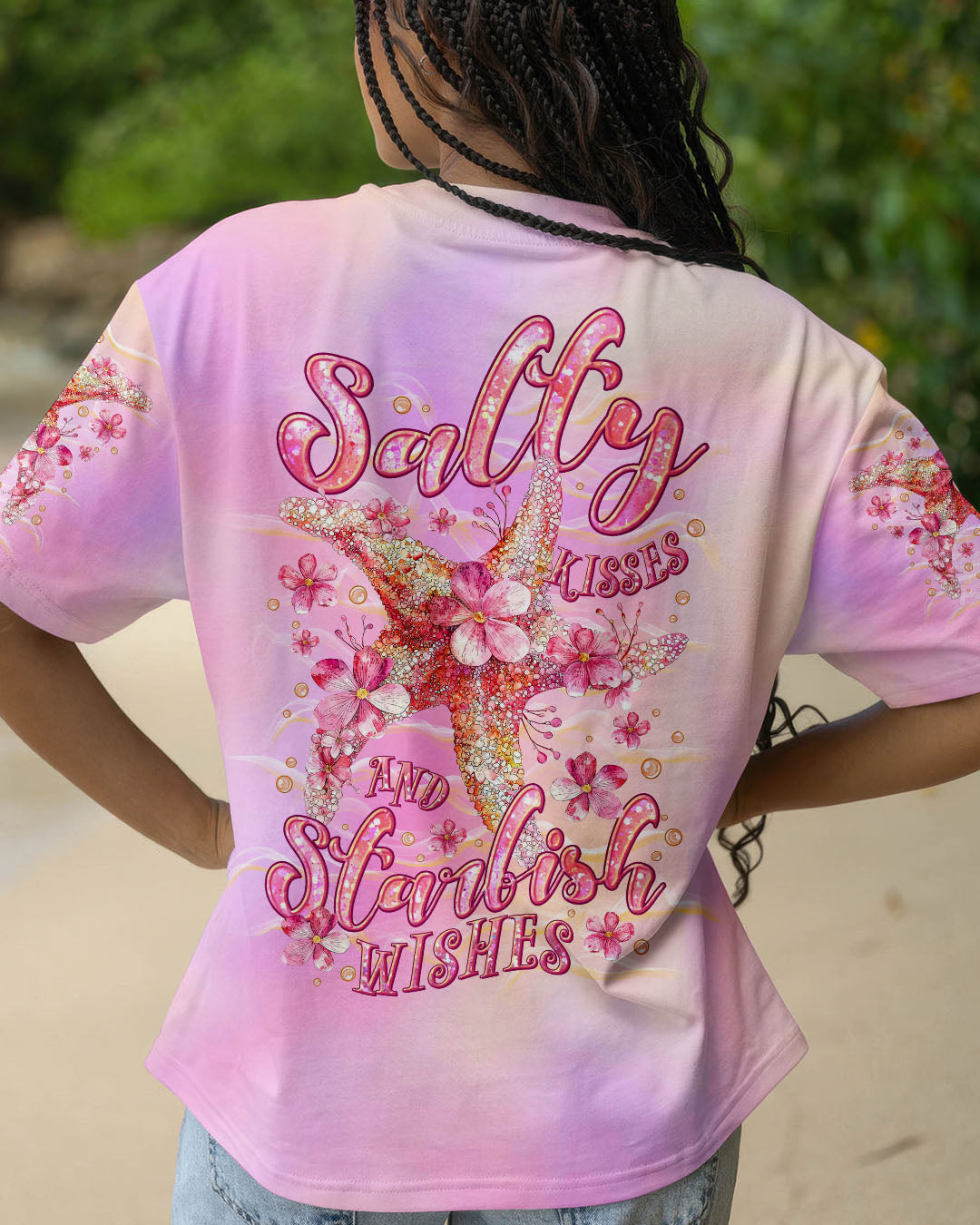 BLISSCORNERS SALTY KISSES AND STARFISH WISHES ALL OVER PRINT