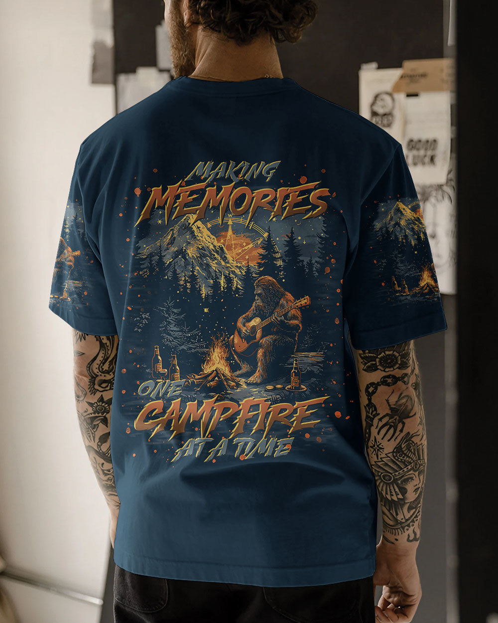 BLISSCORNERS MAKING MEMORIES ONE CAMPFIRE AT A TIME BIGFOOT ALL OVER PRINT