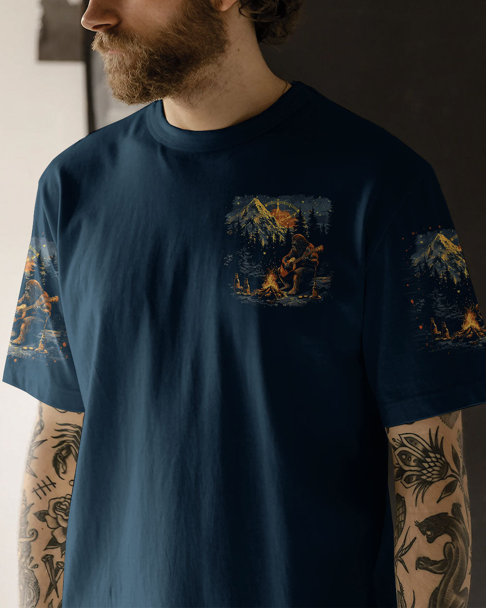 BLISSCORNERS MAKING MEMORIES ONE CAMPFIRE AT A TIME BIGFOOT ALL OVER PRINT