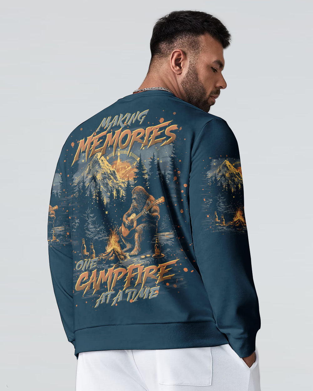 BLISSCORNERS MAKING MEMORIES ONE CAMPFIRE AT A TIME BIGFOOT ALL OVER PRINT