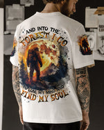 BLISSCORNERS AND INTO THE FOREST I GO BIGFOOT ALL OVER PRINT