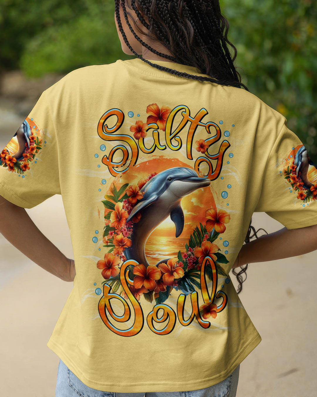 BLISSCORNERS SALTY SOUL DOLPHIN ALL OVER PRINT