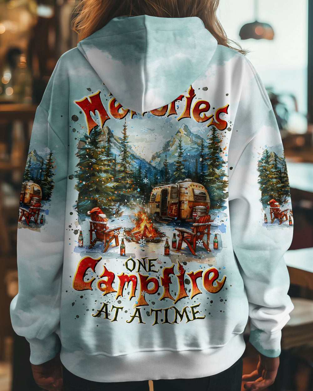 BLISSCORNERS MAKING MEMORIES ONE CAMPFIRE AT A TIME  CHRISTMAS ALL OVER PRINT