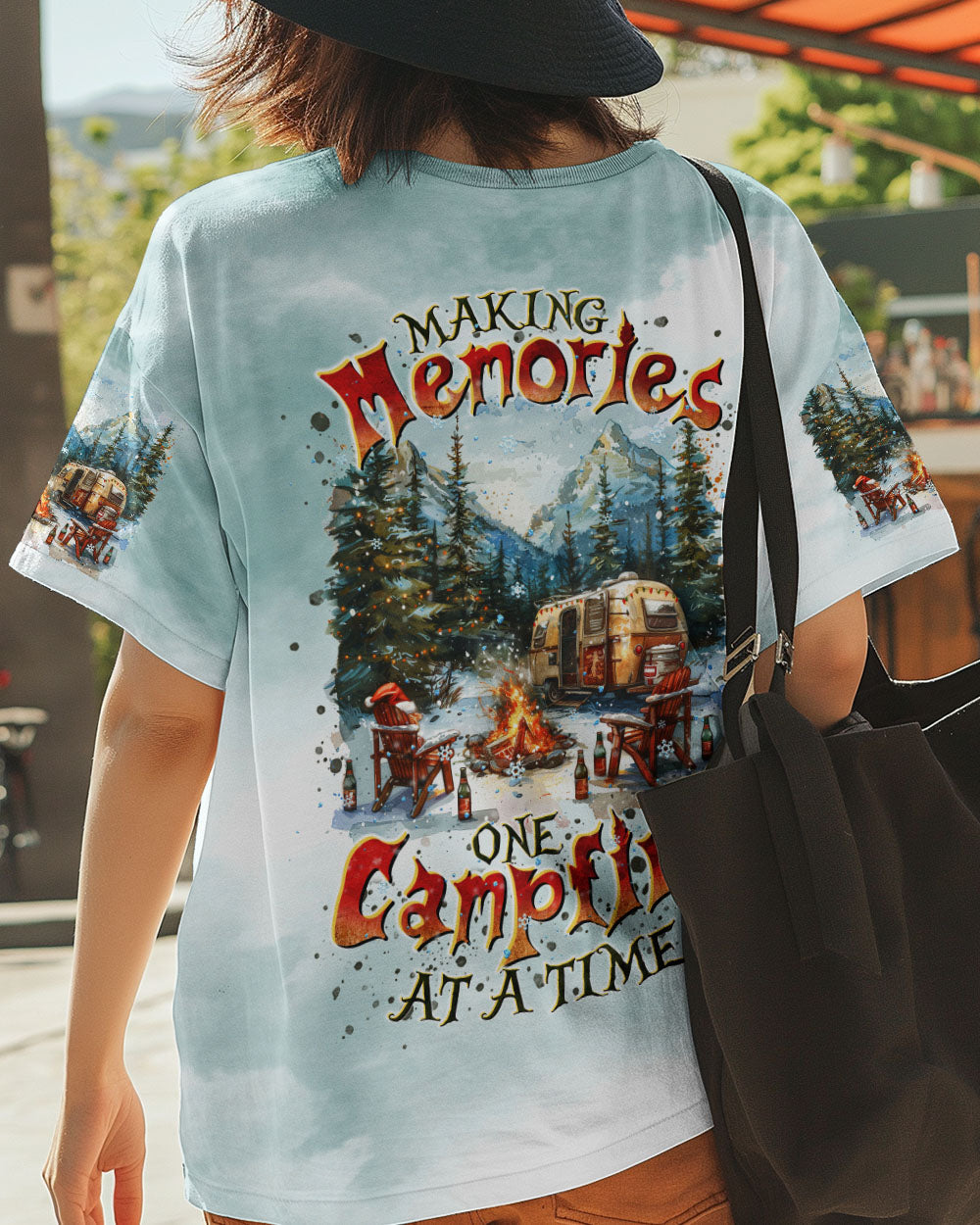 BLISSCORNERS MAKING MEMORIES ONE CAMPFIRE AT A TIME  CHRISTMAS ALL OVER PRINT