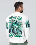 BLISSCORNERS AND INTO THE FOREST I GO BIGFOOT ALL OVER PRINT