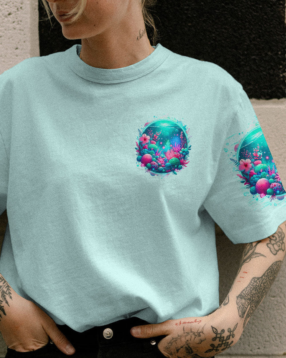 BLISSCORNERS SALTWATER HEALS EVERYTHING UNDERSEA ALL OVER PRINT