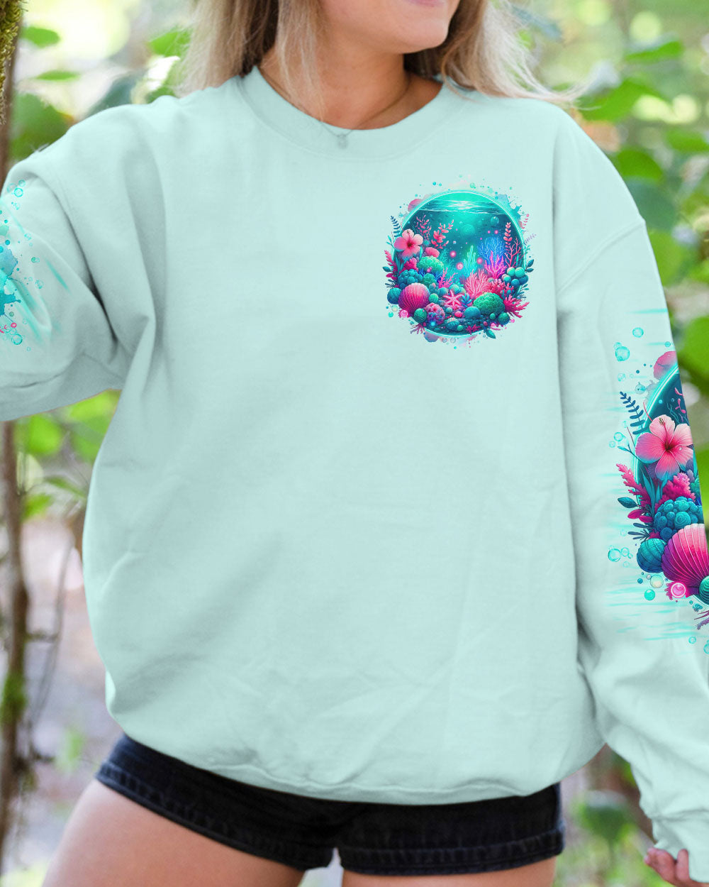 BLISSCORNERS SALTWATER HEALS EVERYTHING UNDERSEA ALL OVER PRINT