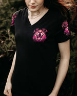 BLISSCORNERS PRETTY IN PINK HUNTING DEER ALL OVER PRINT