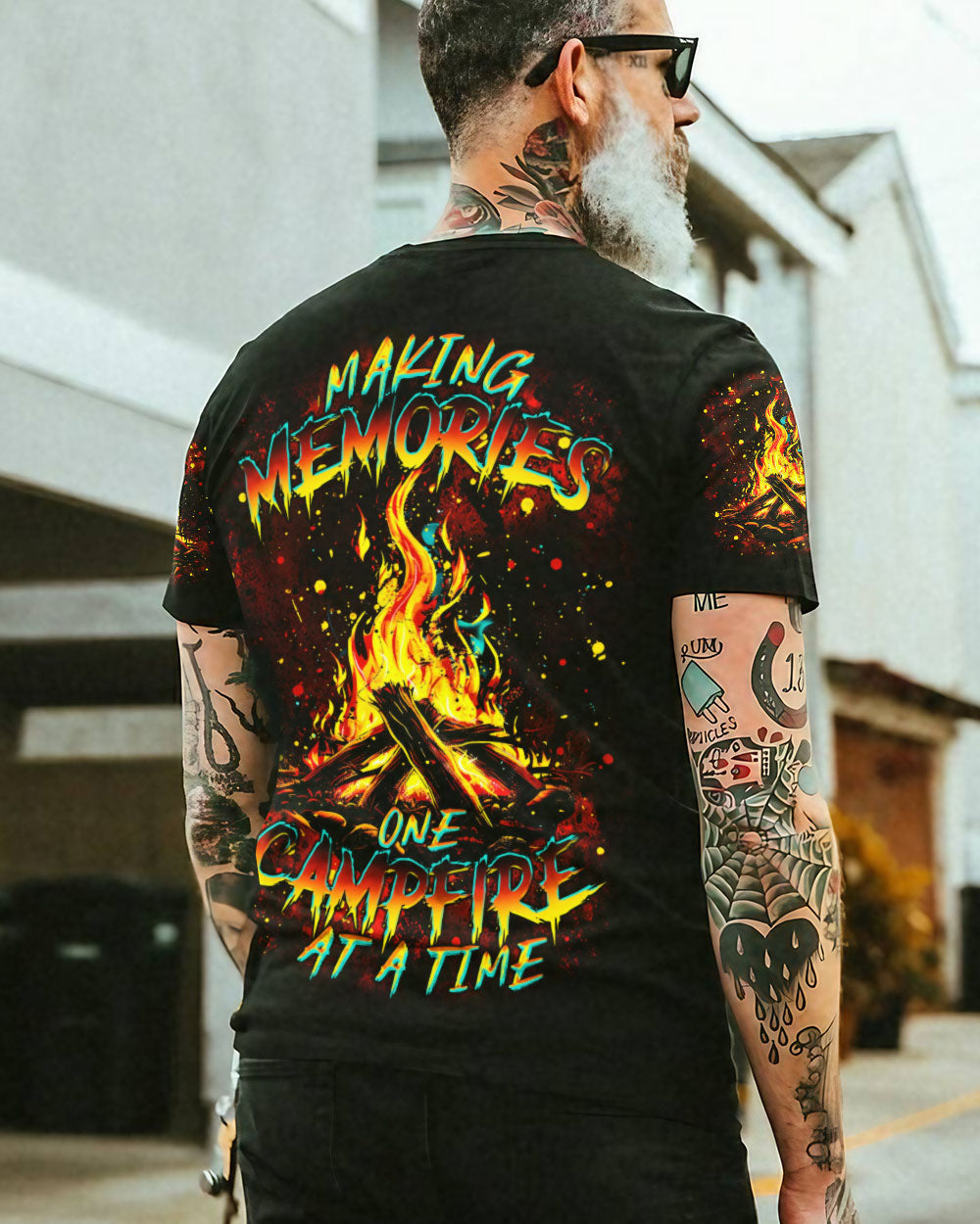 BLISSCORNERS MAKING MEMORIES ONE CAMPFIRE AT A TIME ALL OVER PRINT