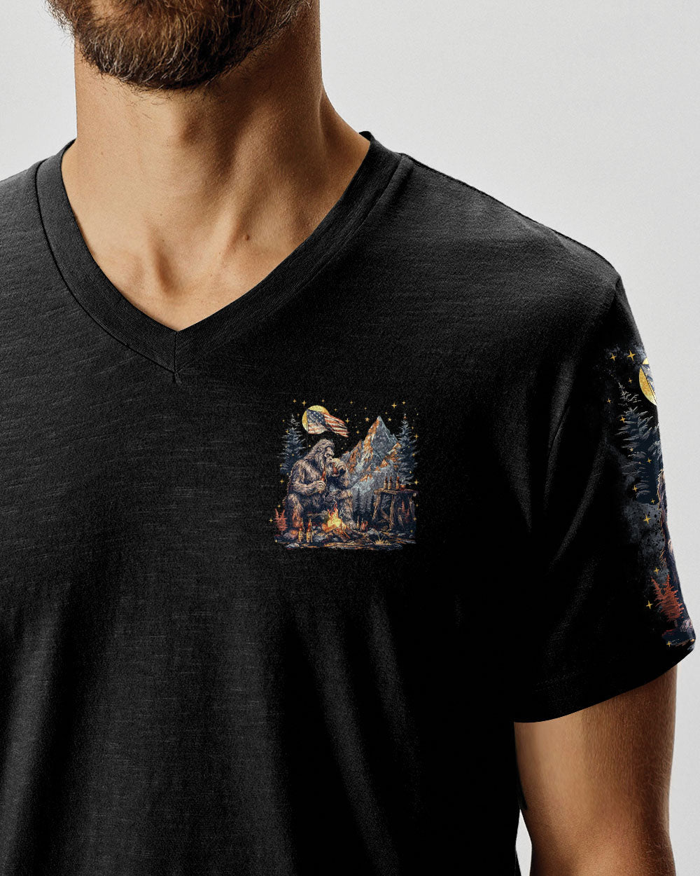 BLISSCORNERS NOT ALL WHO WANDER ARE LOST BIGFOOT ALL OVER PRINT