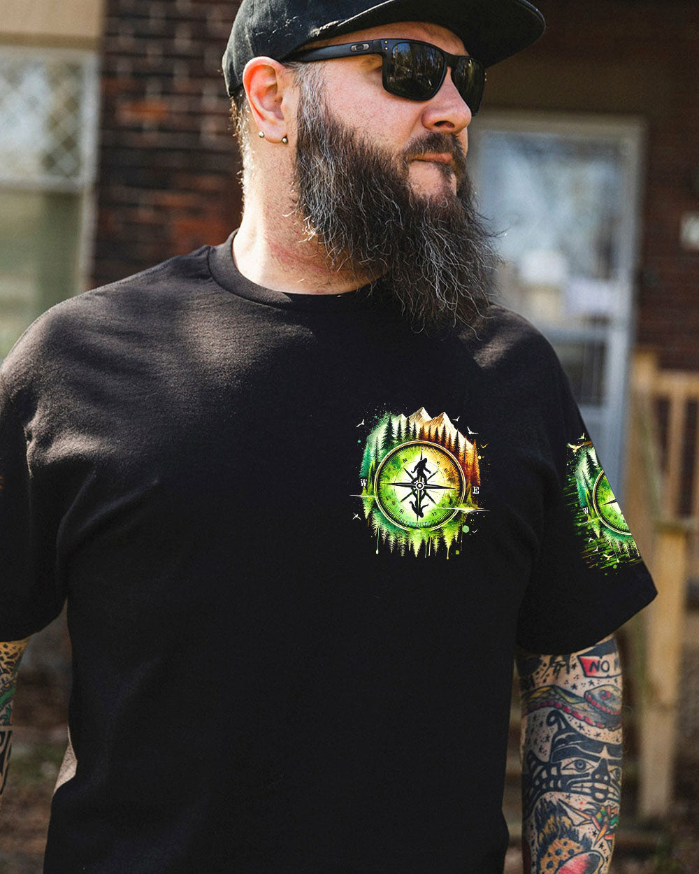 BLISSCORNERS AND INTO THE FOREST I GO BIGFOOT ALL OVER PRINT