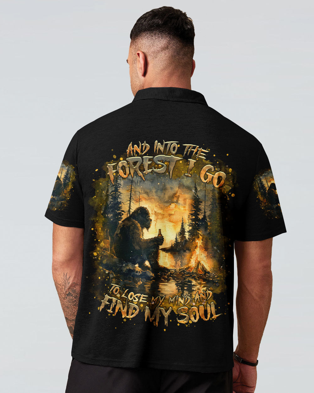 BLISSCORNERS AND INTO THE FOREST I GO BIGFOOT ALL OVER PRINT