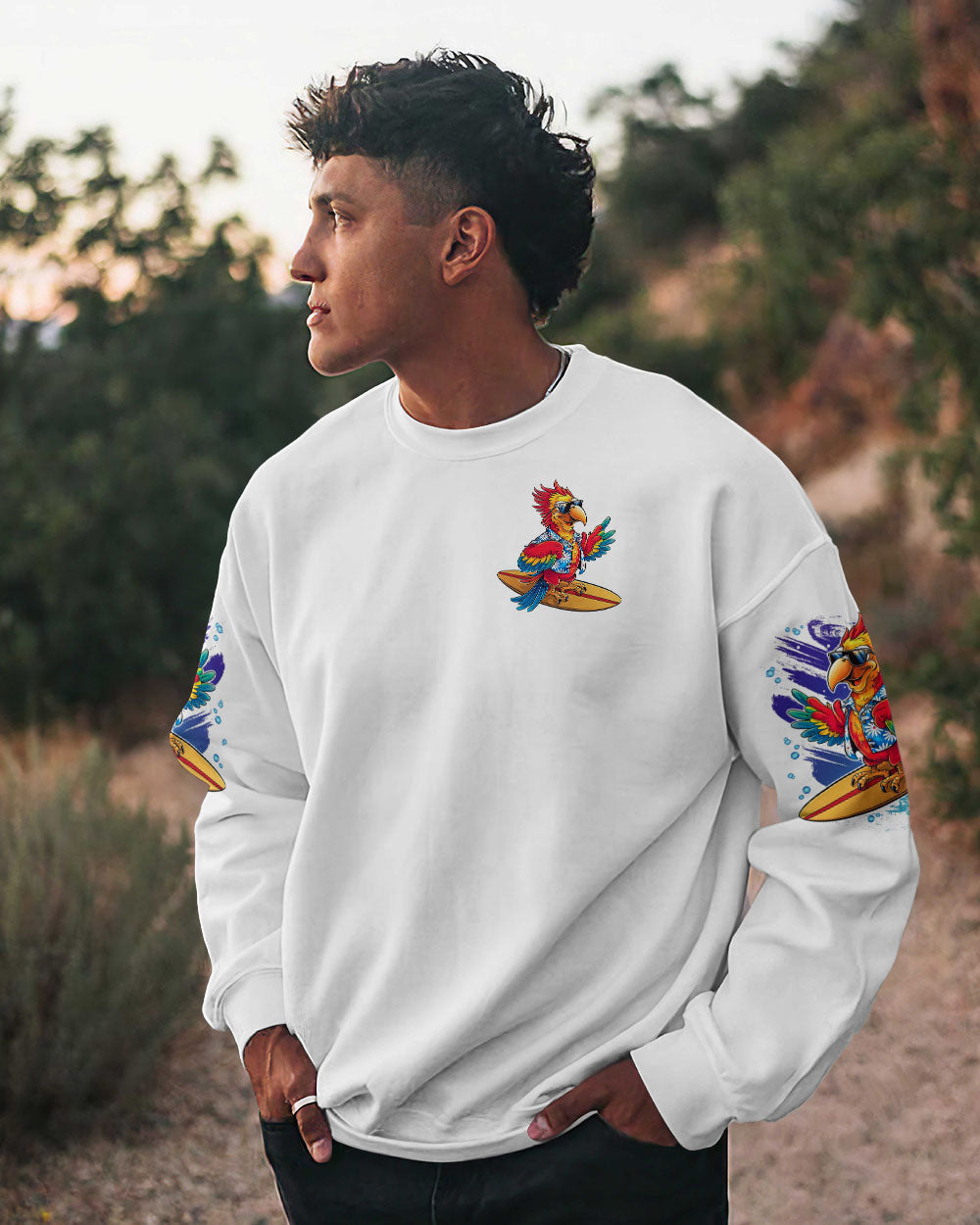 BLISSCORNERS I'M NOT LOUD PARROT ALL OVER PRINT
