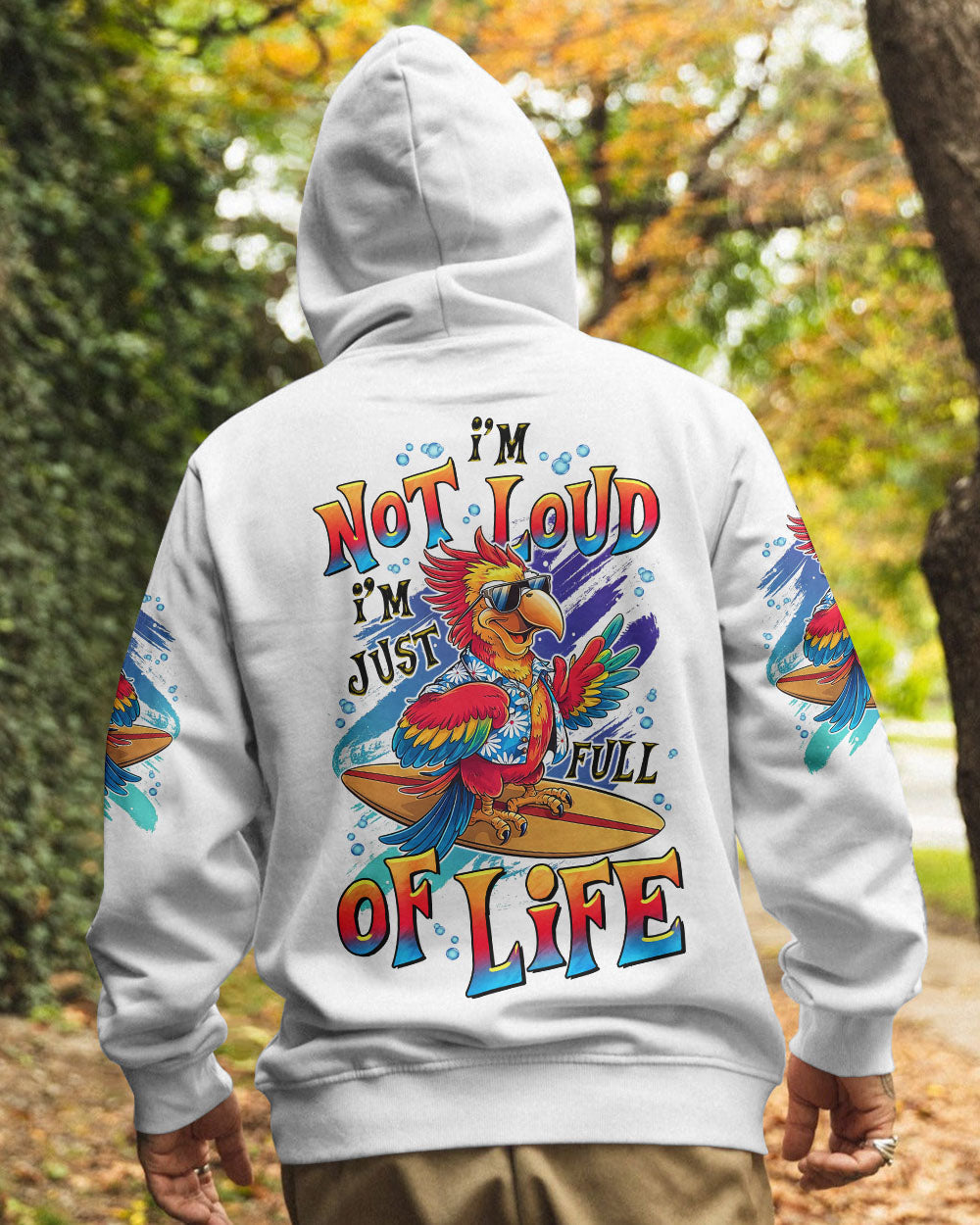 BLISSCORNERS I'M NOT LOUD PARROT ALL OVER PRINT