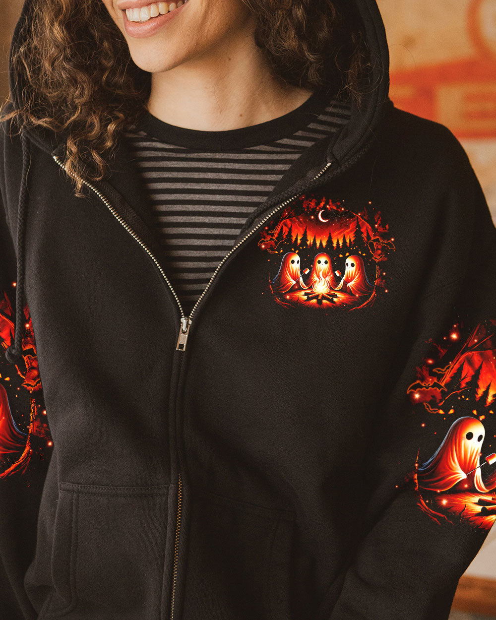 BLISSCORNERS LET'S GET TOASTED BOOS HALLOWEEN ALL OVER PRINT