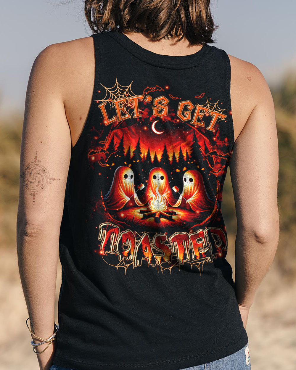 BLISSCORNERS LET'S GET TOASTED BOOS HALLOWEEN ALL OVER PRINT