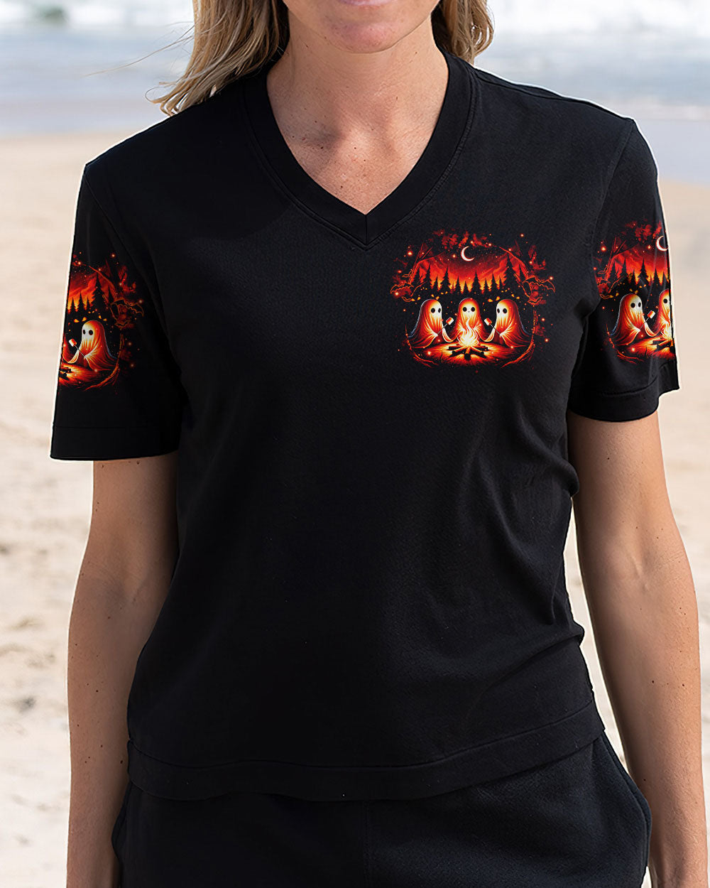 BLISSCORNERS LET'S GET TOASTED BOOS HALLOWEEN ALL OVER PRINT