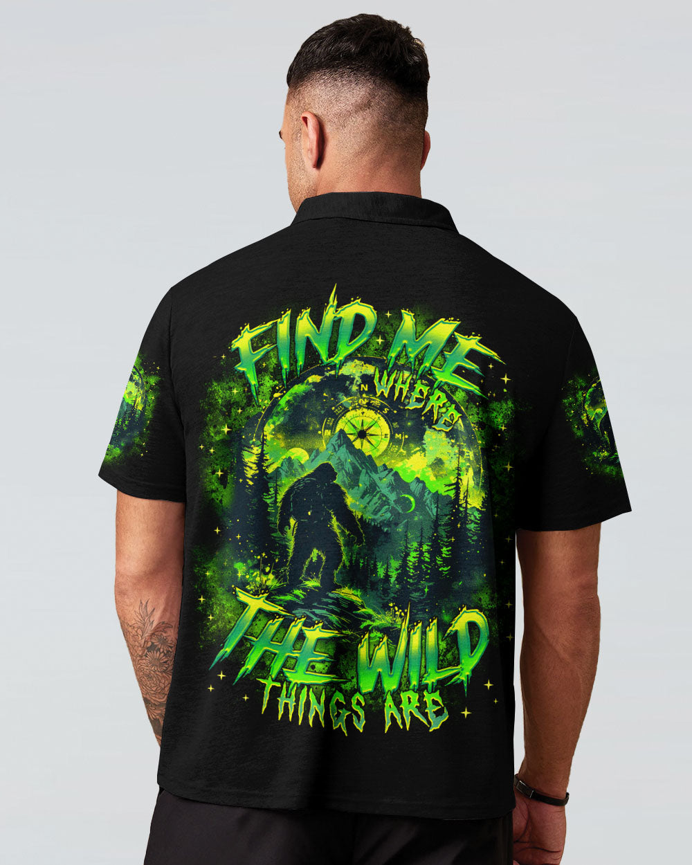 BLISSCORNERS FIND ME WHERE THE WILD THINGS ARE BIGFOOT ALL OVER PRINT