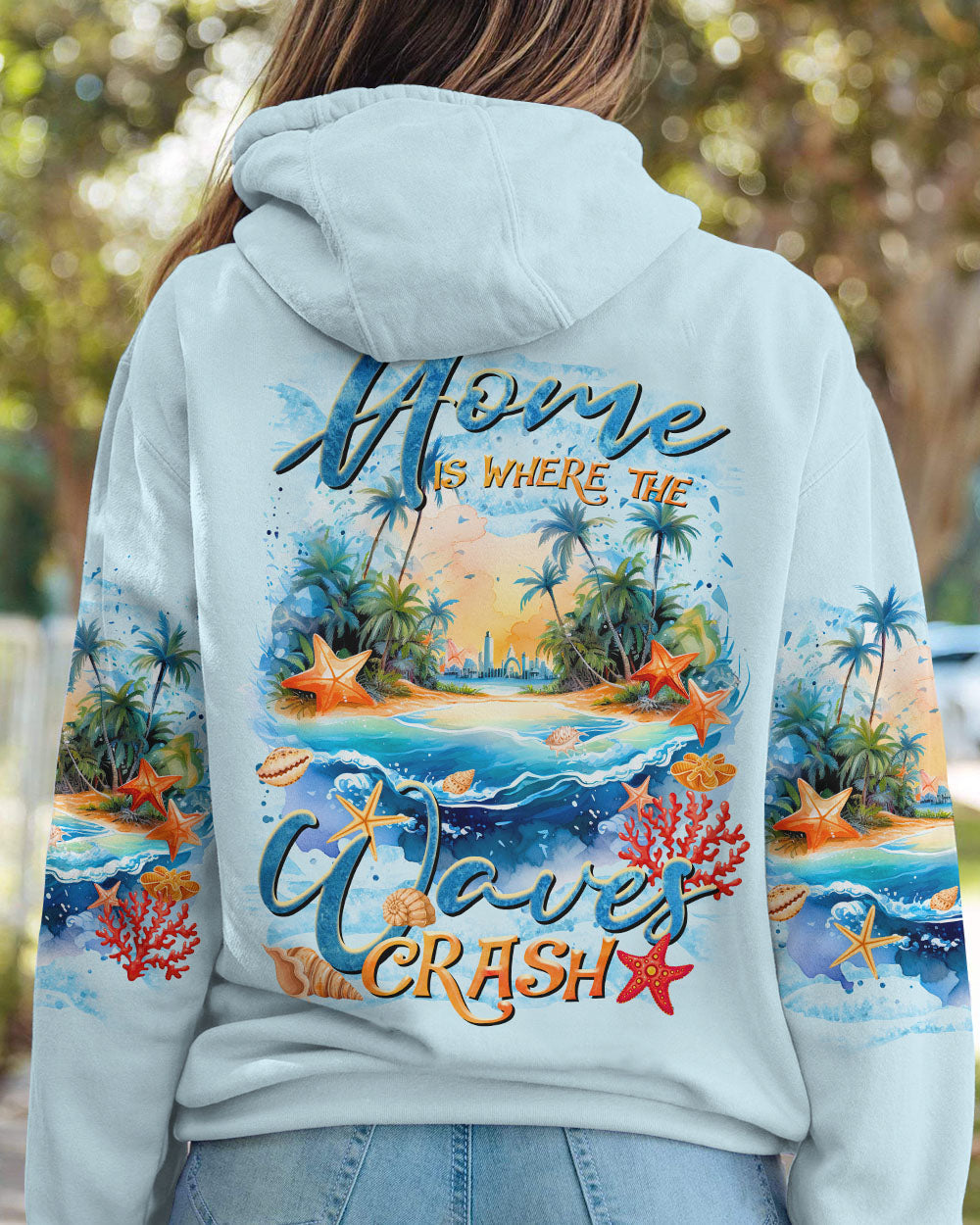BLISSCORNERS HOME IS WHERE THE WAVES CRASH ALL OVER PRINT