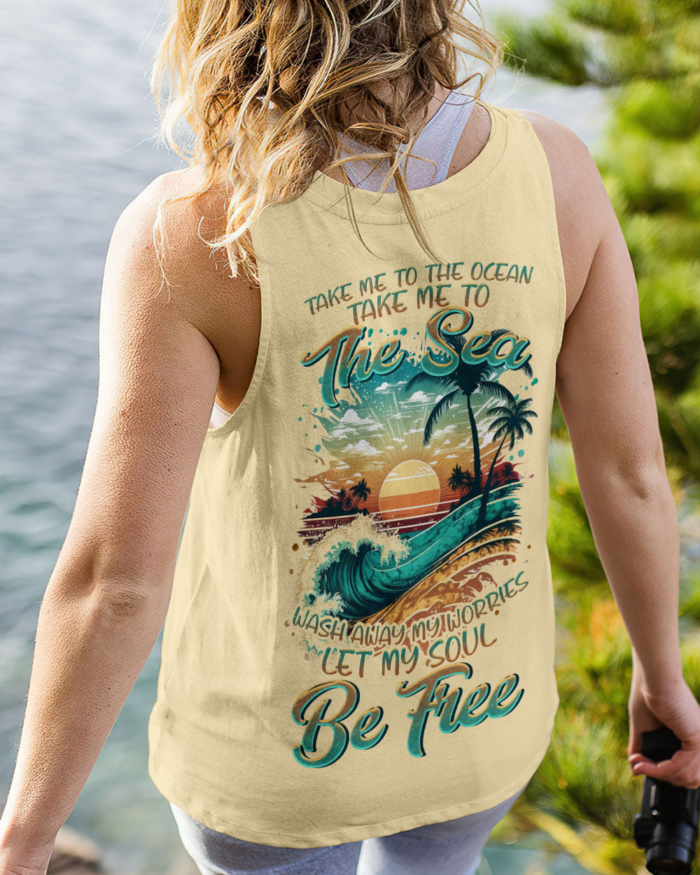 BLISSCORNERS TAKE ME TO THE OCEAN RETRO ALL OVER PRINT