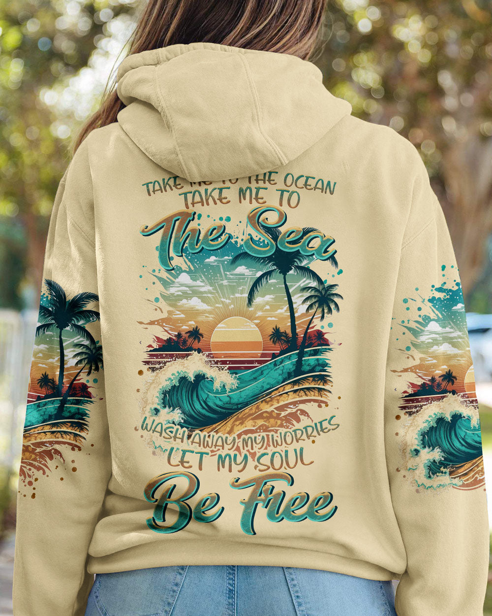BLISSCORNERS TAKE ME TO THE OCEAN RETRO ALL OVER PRINT