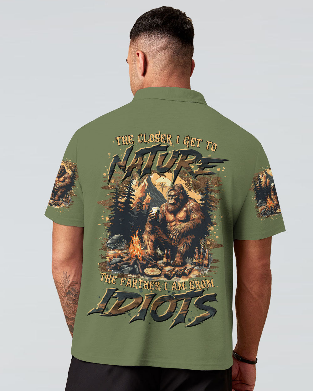 BLISSCORNERS THE CLOSER I GET TO NATURE BIGFOOT ALL OVER PRINT