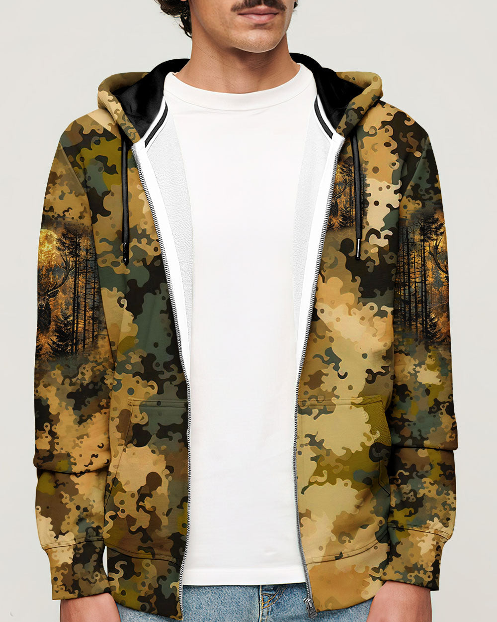 BLISSCORNERS (HOT DEAL) BUCK AROUND AND FIND OUT DEER HUNTING ALL OVER PRINT