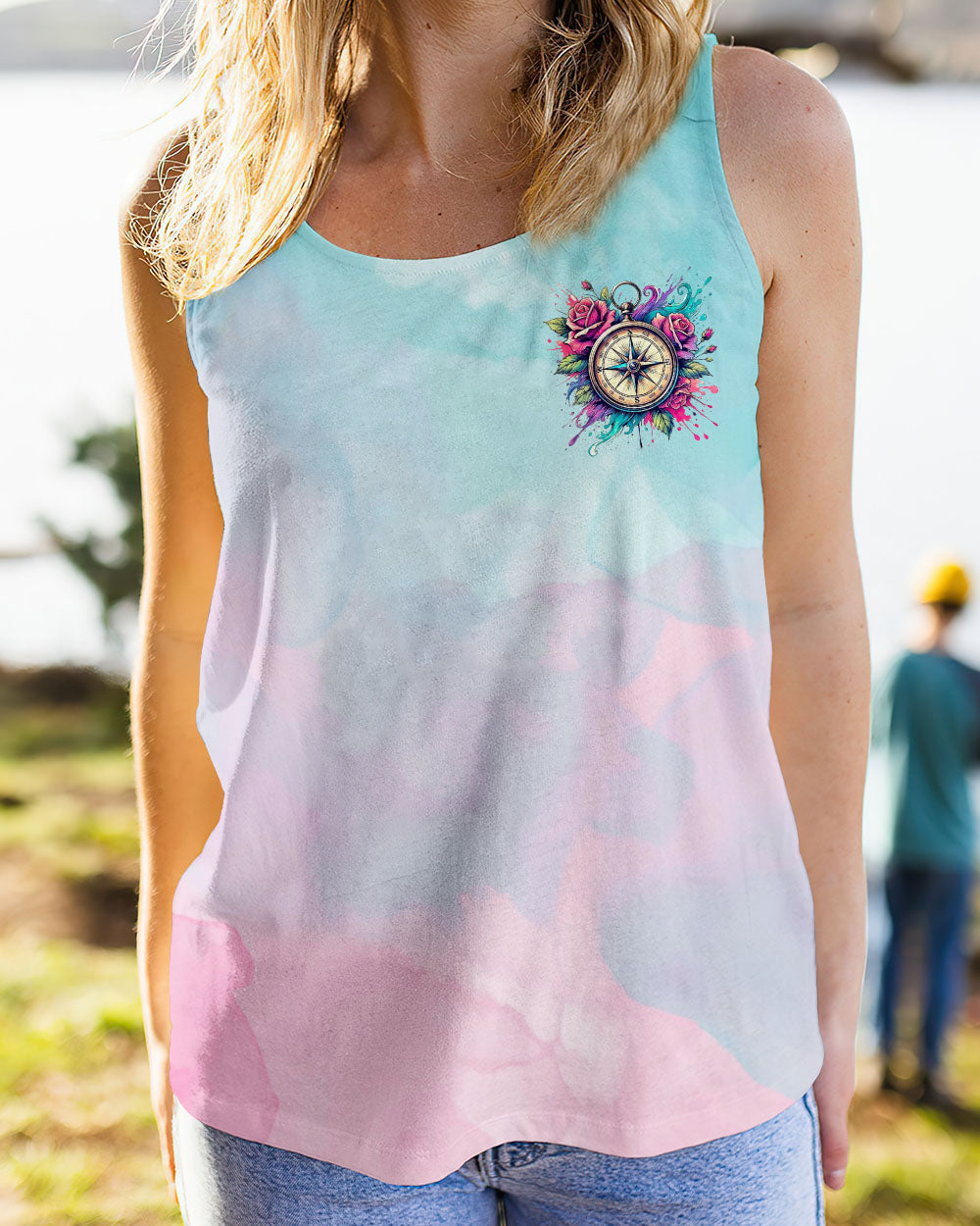 BLISSCORNERS WANDER WOMAN FLORAL COMPASS ALL OVER PRINT