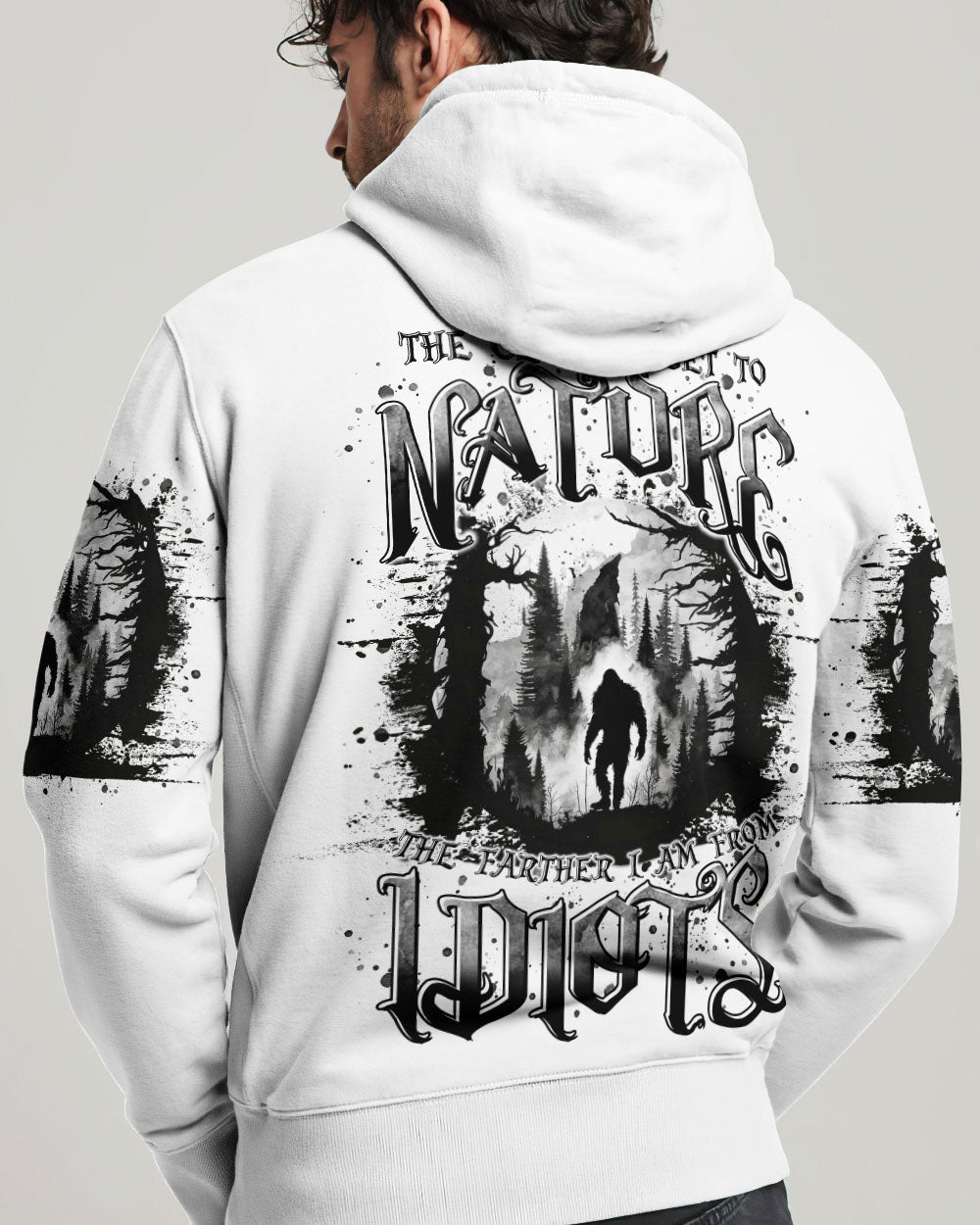 BLISSCORNERS THE CLOSER I GET TO NATURE BIGFOOT ALL OVER PRINT