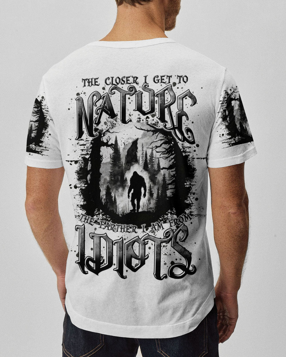 BLISSCORNERS THE CLOSER I GET TO NATURE BIGFOOT ALL OVER PRINT