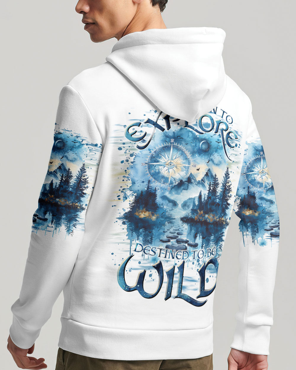 BLISSCORNERS BORN TO EXPLORE DESTINED TO BE WILD ALL OVER PRINT