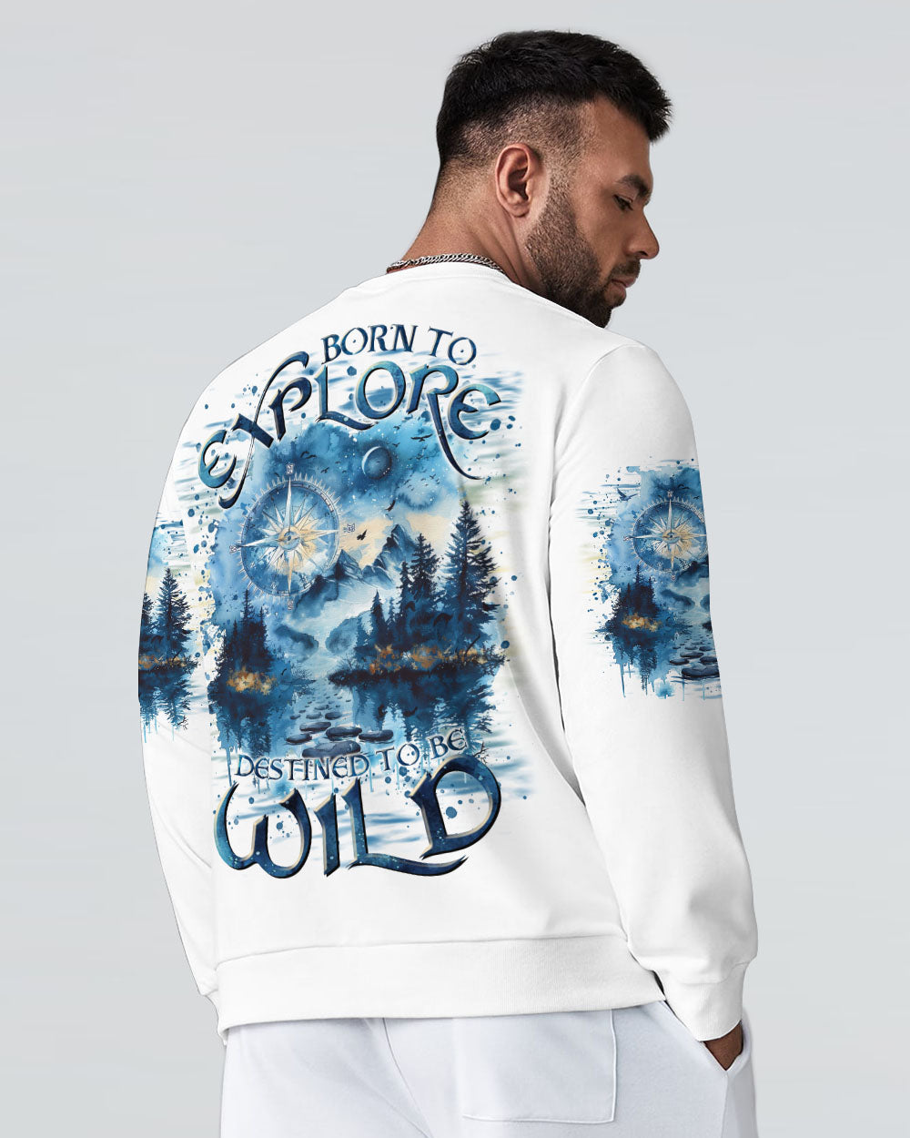 BLISSCORNERS BORN TO EXPLORE DESTINED TO BE WILD ALL OVER PRINT