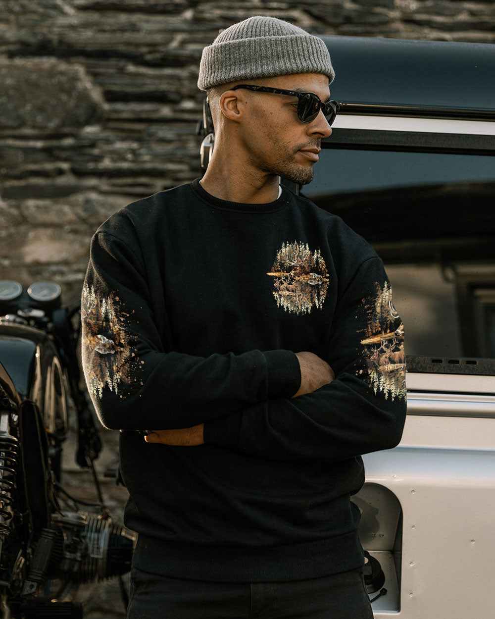 BLISSCORNERS THE CLOSER I GET TO NATURE DEER HUNTING ALL OVER PRINT -TLTR1511242