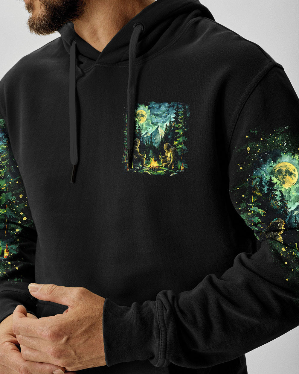 BLISSCORNERS MAKING MEMORIES ONE CAMPFIRE AT A TIME BIGFOOT  ALL OVER PRINT
