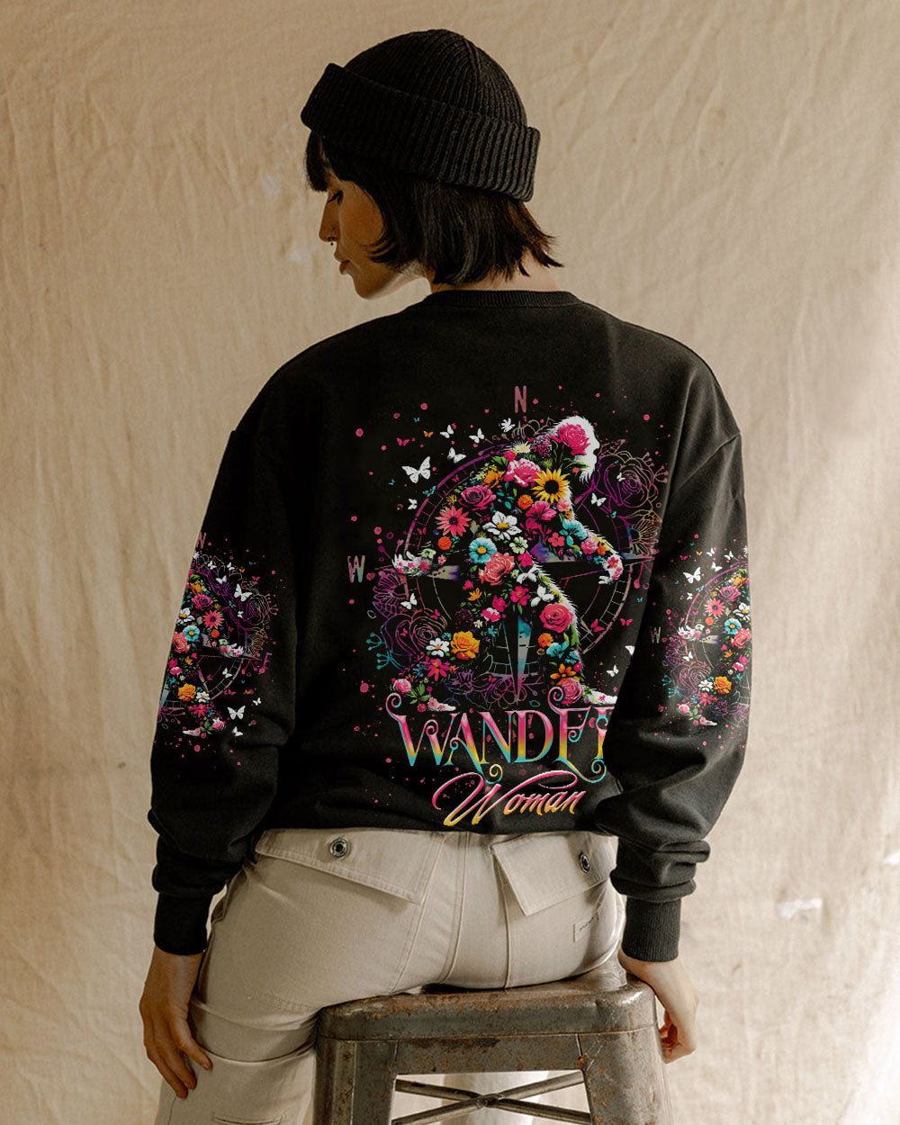 BLISSCORNERS WANDER WOMAN FLORAL BIGFOOT ALL OVER PRINT