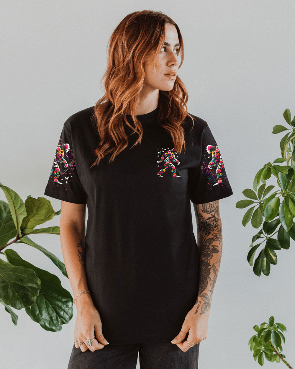 BLISSCORNERS WANDER WOMAN FLORAL BIGFOOT ALL OVER PRINT