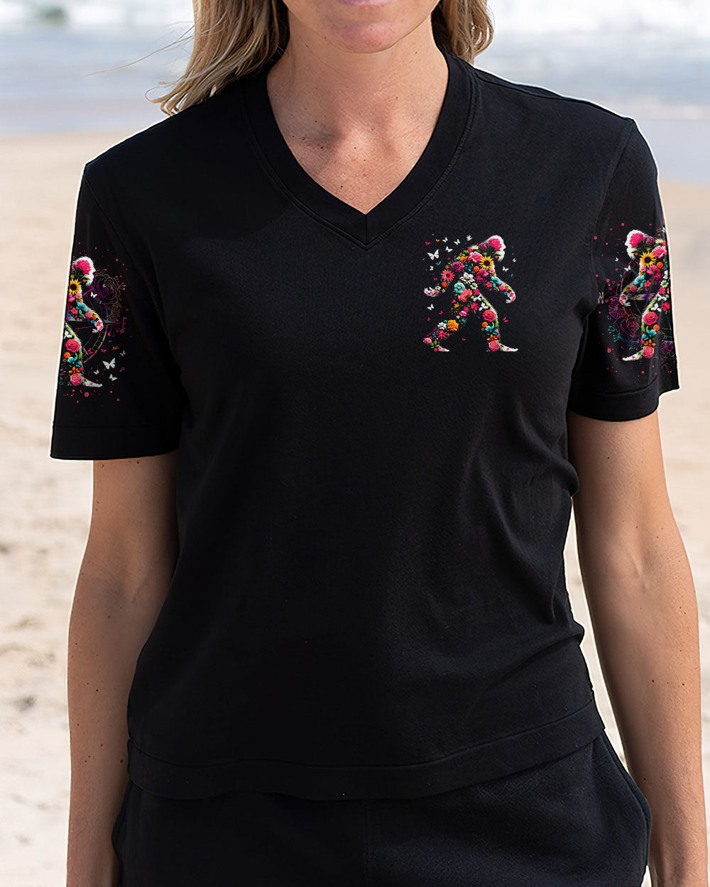 BLISSCORNERS WANDER WOMAN FLORAL BIGFOOT ALL OVER PRINT