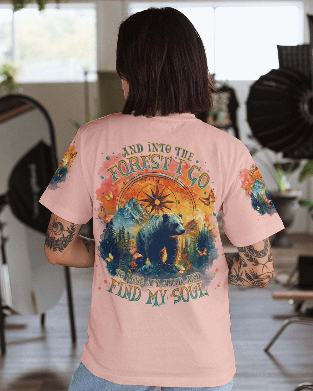 BLISSCORNERS AND INTO THE FOREST I GO BEAR ALL OVER PRINT