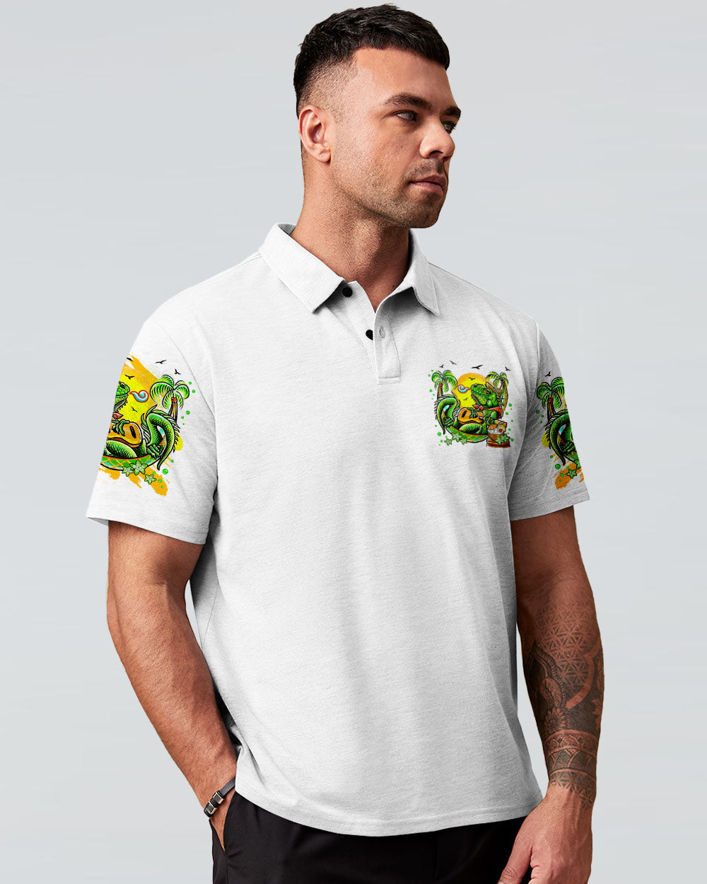 BLISSCORNERS IT'S 5 O'CLOCK SOMEWHERE IGUANA ALL OVER PRINT
