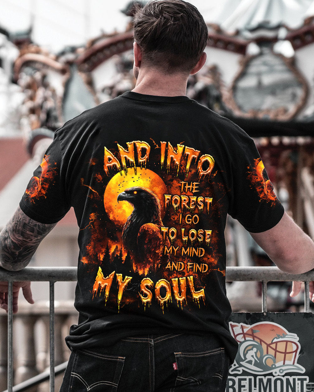 BLISSCORNERS AND INTO THE FOREST I GO EAGLE  ALL OVER PRINT