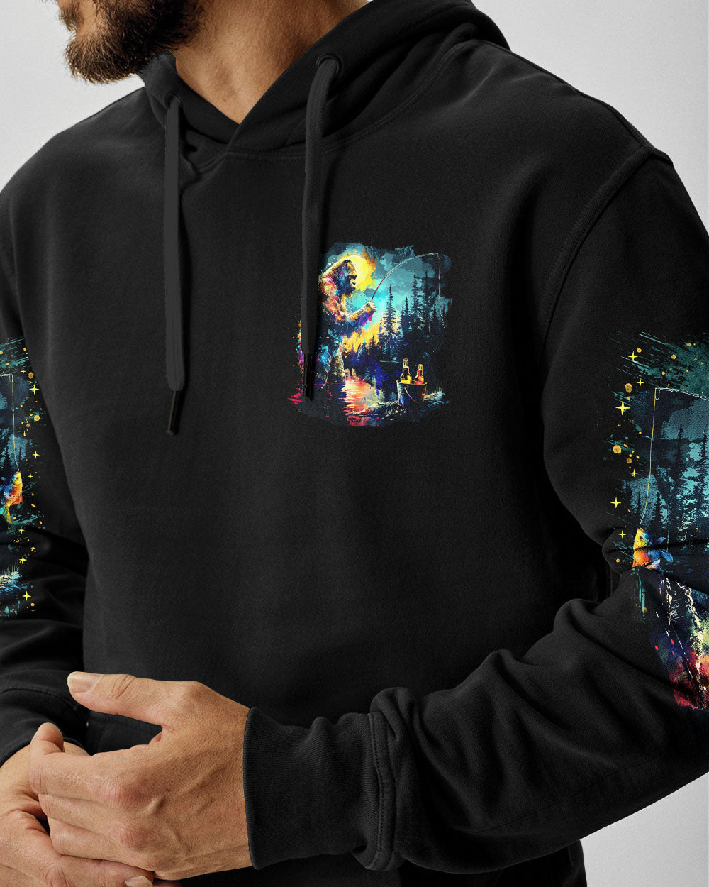 BLISSCORNERS NOT ALL WHO WANDER ARE LOST BIGFOOT ALL OVER PRINT