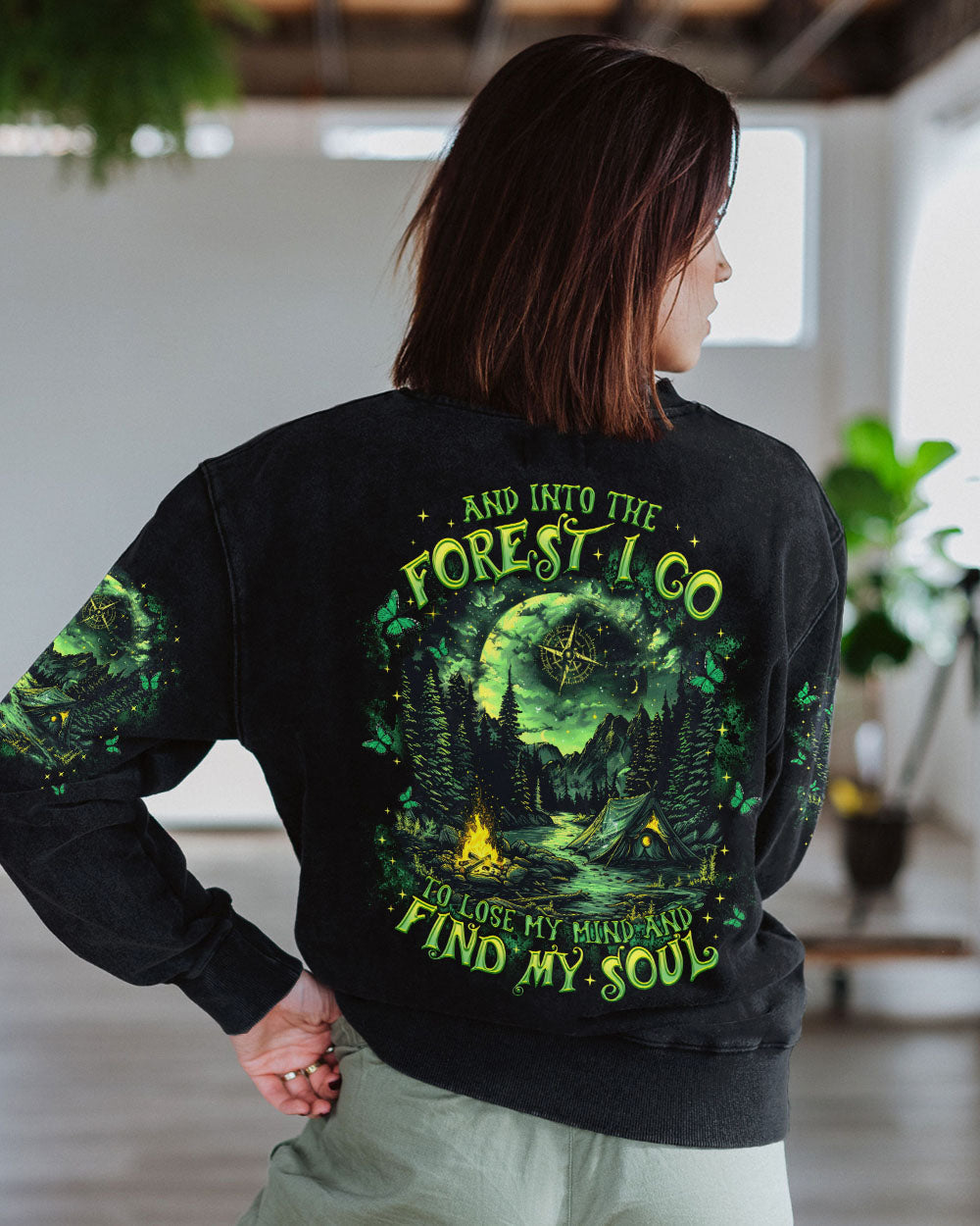 BLISSCORNERS AND INTO THE FOREST I GO ALL OVER PRINT