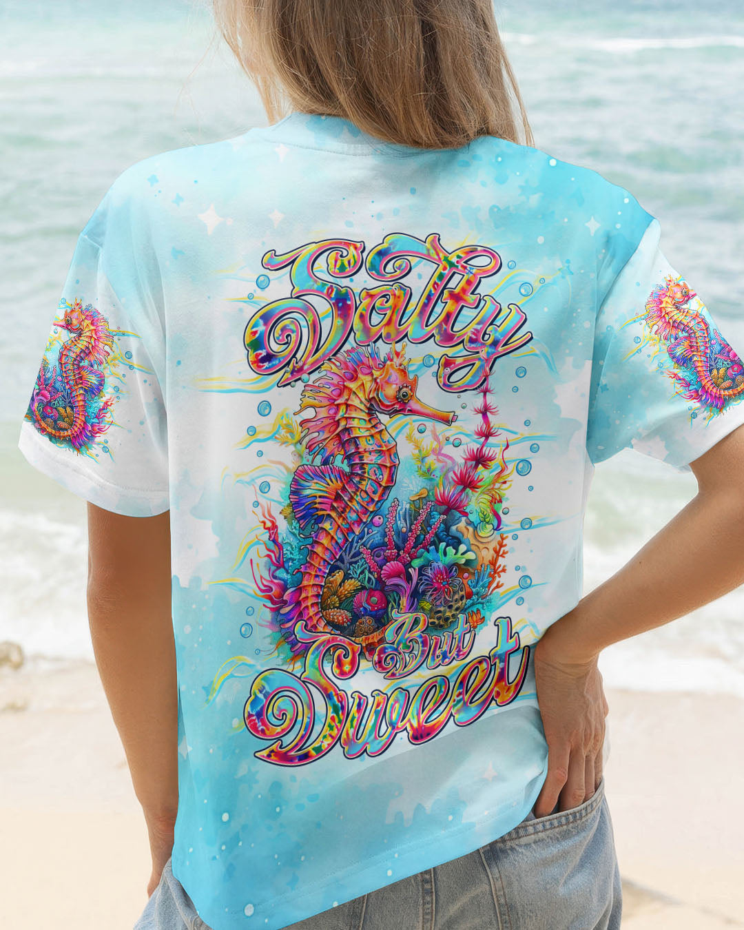 BLISSCORNERS SALTY BUT SWEET SEAHORSE  ALL OVER PRINT